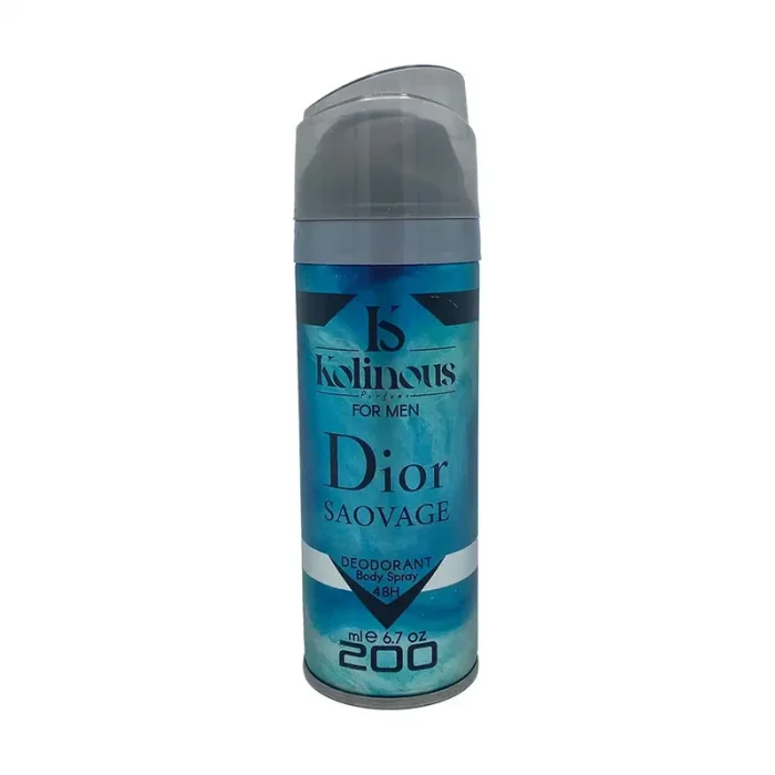 خرید اینترنتی اسپری بدن مردانه کلینوس kolinous مدل دیور ساواج dior saovage حجم 200 میلی لیتراینترنتی من زیبام