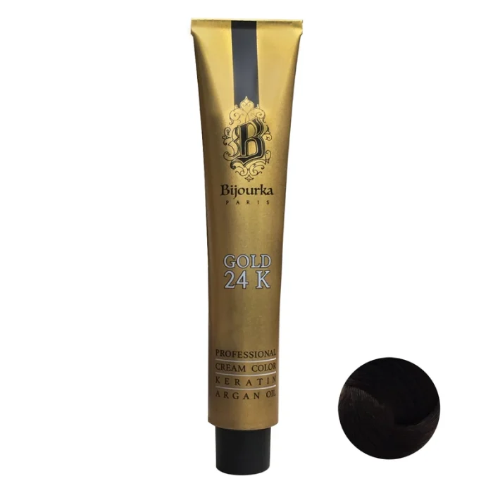 رنگ مو قهوه ایی خاکستری روشن بیجورکا Gold 24K شماره 5.1