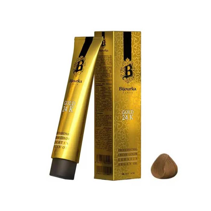 رنگ مو بلوند قهوه ای تیره بیجورکا سری Gold 24K شماره 6.65 حجم 100میلی لیتر