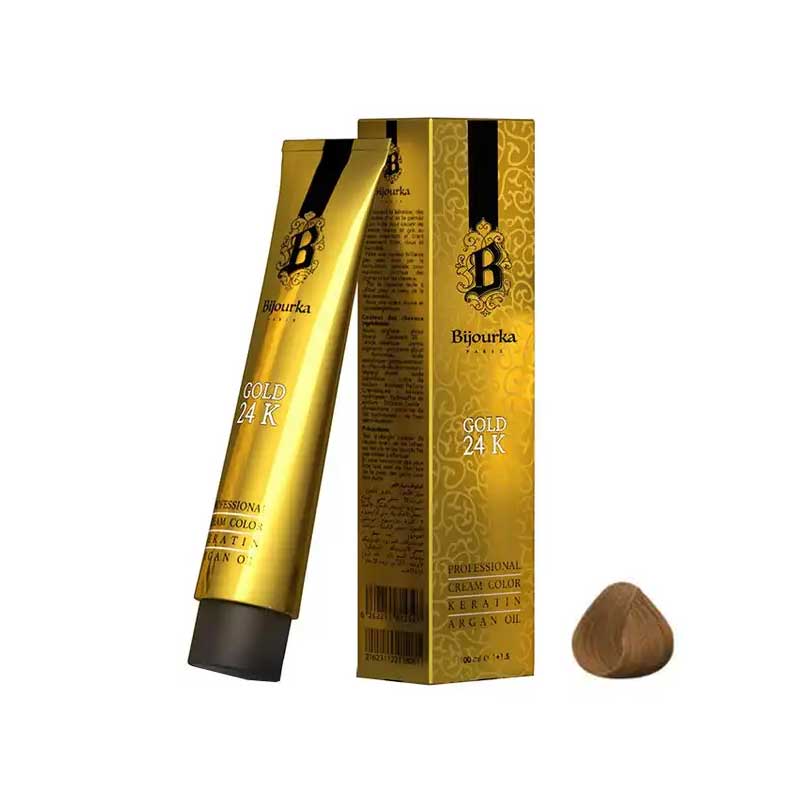 رنگ مو بلوند قهوهای تیره بیجورکا Gold 24K شماره 6.65