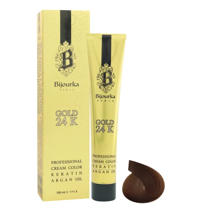 رنگ مو بلوند بژ متوسط بیجورکا Gold 24K شماره 7.31 حجم 100 میل