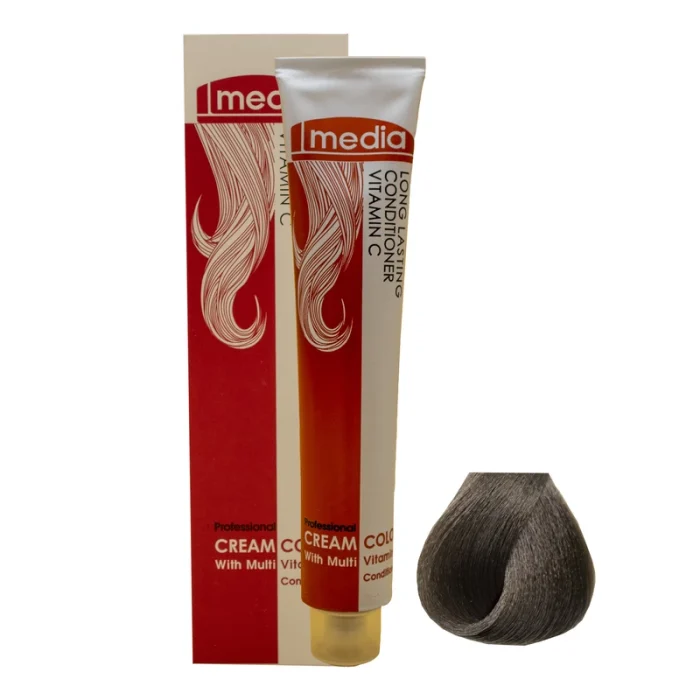 رنگ مو قهوه ای زیتونی متوسط مدیا سری زیتونی شماره 4.3 حجم 100میلی لیتر