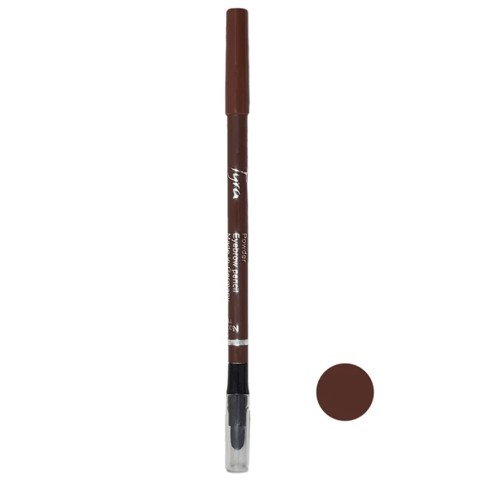 مداد ابرو پودری قهوه ای تیره دوسر تایرا TYRA شماره 402