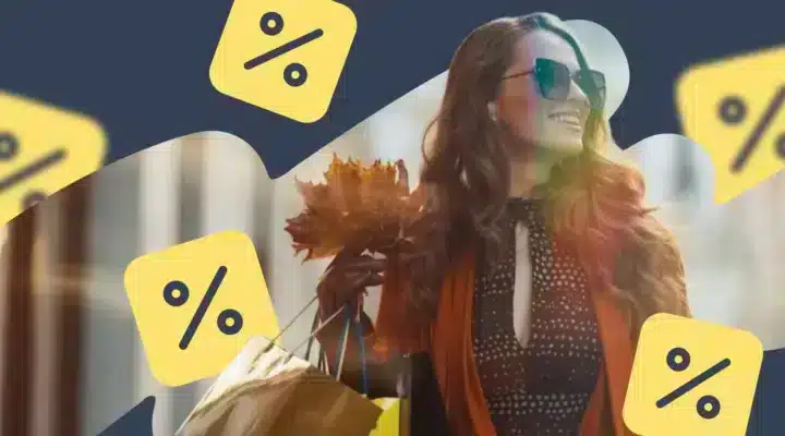 خانمی زیبا در حال تبلیغ محصولات افیلیت مارکتینگ